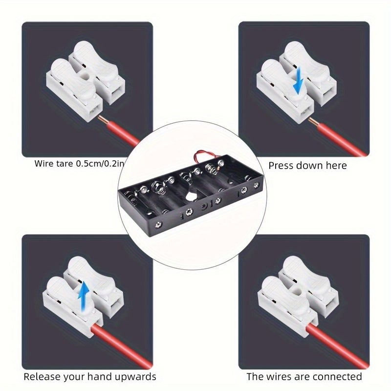 8 Slot 12V AA Battery Holder Kit 14500 Storage Box for Lab - Image 4
