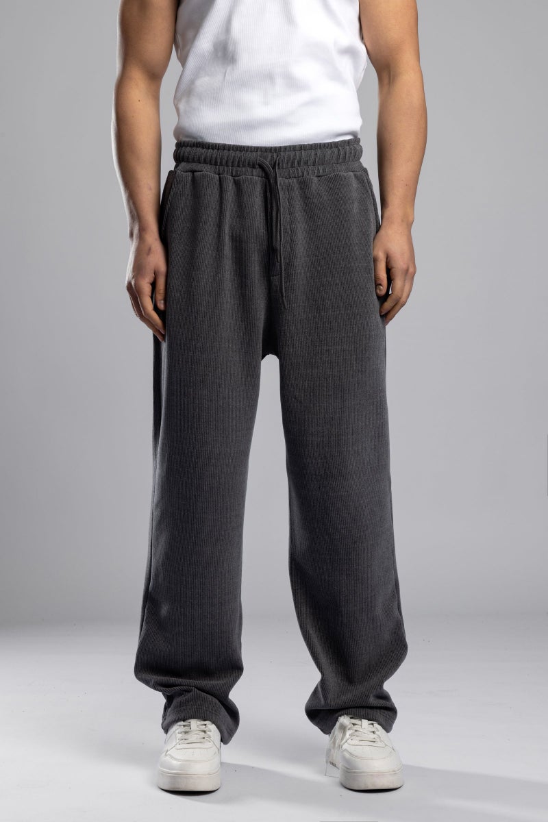 Catch Ribbed Sweatpants with Catch Logo Embroidery - Image 1