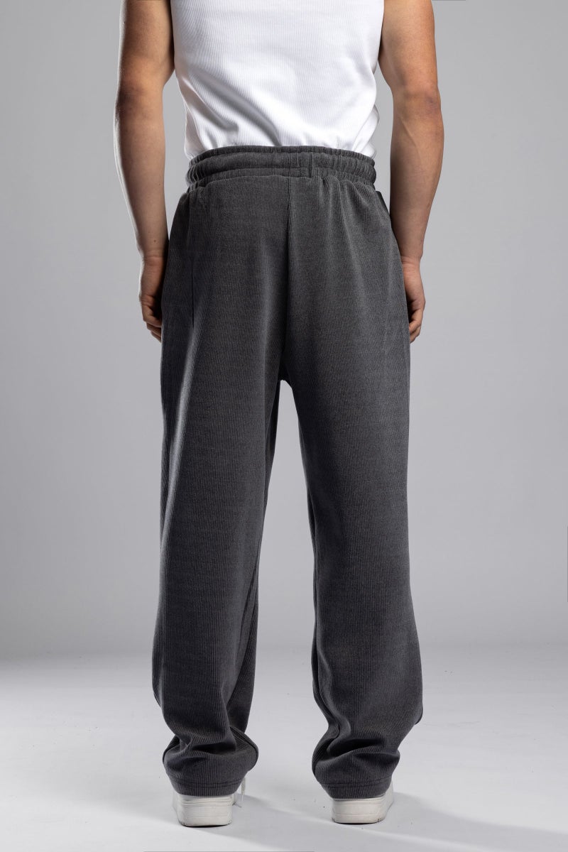 Catch Ribbed Sweatpants with Catch Logo Embroidery - Image 5