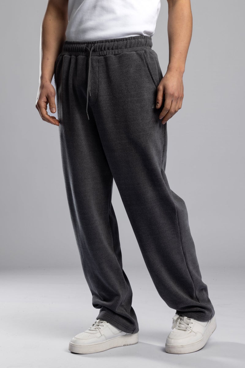 Catch Ribbed Sweatpants with Catch Logo Embroidery - Image 3