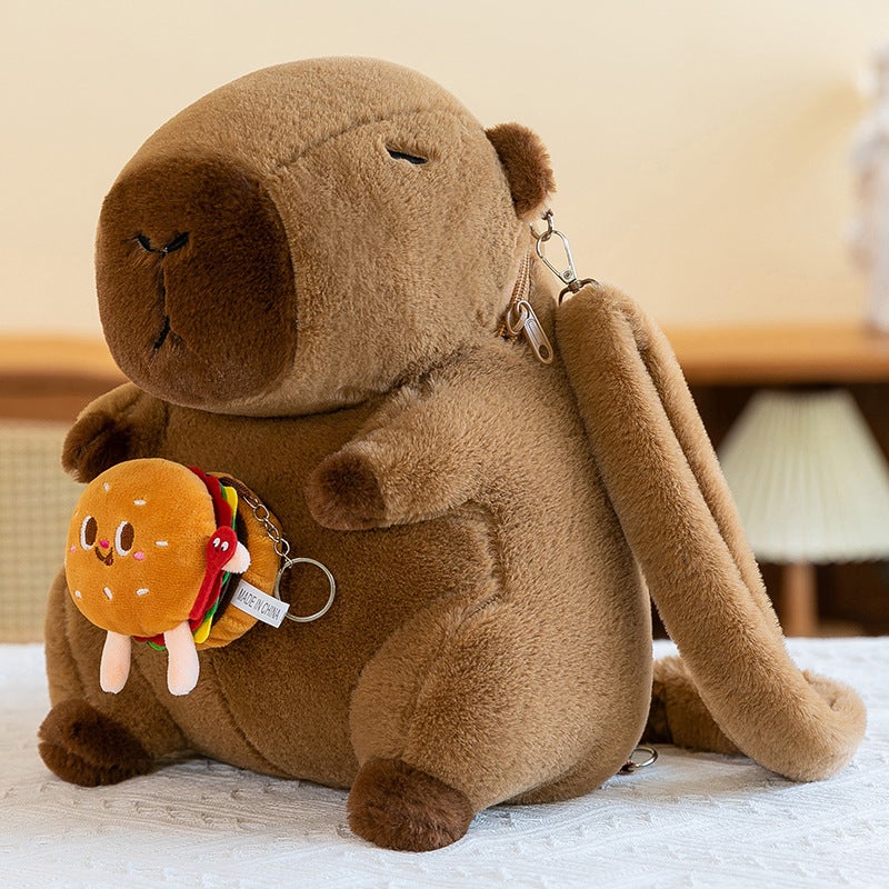 Capybara Capybara Plush Bag Backpack Children'S Capybara Bag Cute Animal Doll Backpack Cartoon Doll - Image 4