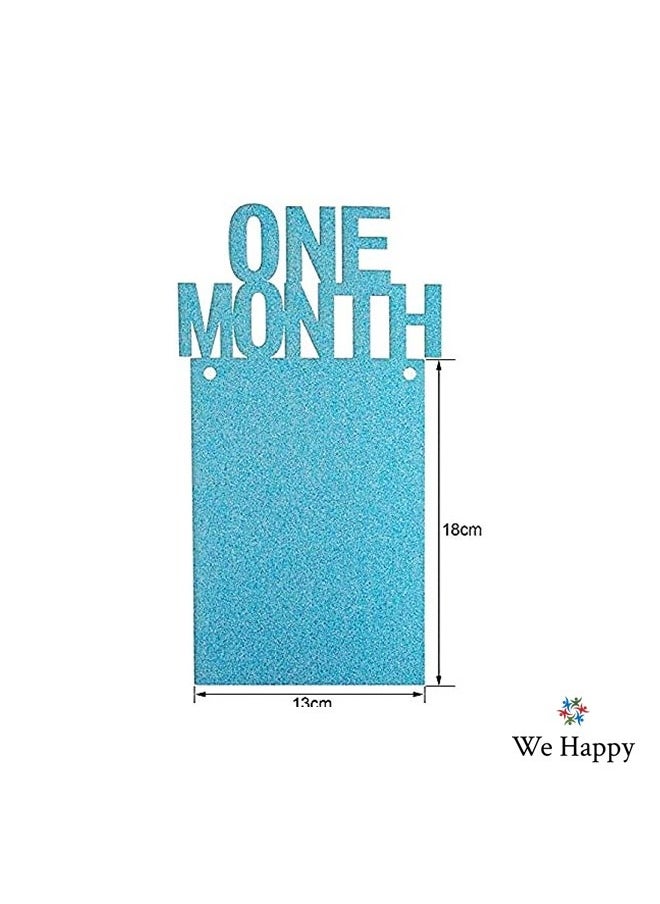 We Happy New Born to Twelve Months Birthday Photo Frame Banner for kids 1st Birthday Decorations Party Props Picture Cards  - Image 2