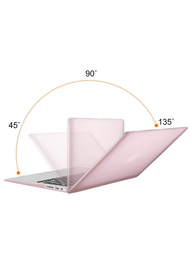 Mosiso Mosiso Compatible With Macbook Air 13 Inch Case (Models: A1369 And A1466, Older Version 2010-2017 Release), Protective Plastic Hard Shell Case And Keyboard Cover And Screen Protector, Rose Gold - Image 3