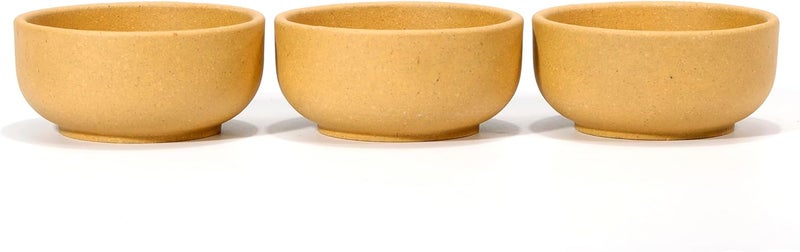SILINE 3 PCS Zisha Gongfu Teacup15 Oz Chinese Yixing Clay Tea Cup for Brew Kung Fu TeaUsed with the Teapot Duanni Yellow Clay - Image 1