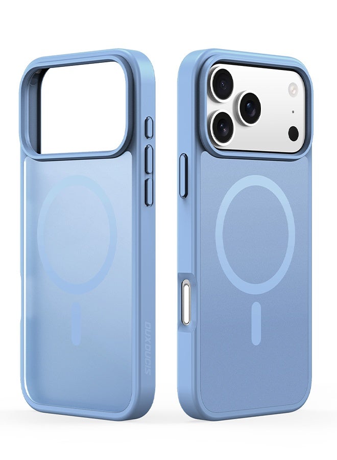 DUX DUCIS Magnetic Case Compatible with Apple iPhone 17 Pro, Translucent Matte Back Shockproof Phone Cover, Anti Scratch Anti-fingerprint - Light Blue - Image 1