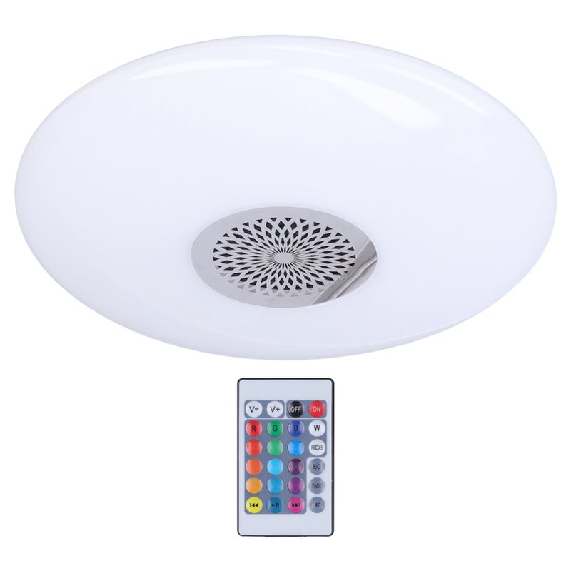 24W E27 RGB Color Changing Music Lamp with Remote Control Smart Music Speaker Ceiling Light 85‑265V - Image 1
