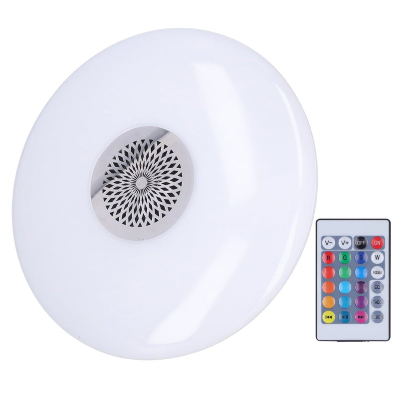 24W E27 RGB Color Changing Music Lamp with Remote Control Smart Music Speaker Ceiling Light 85‑265V - Image 4