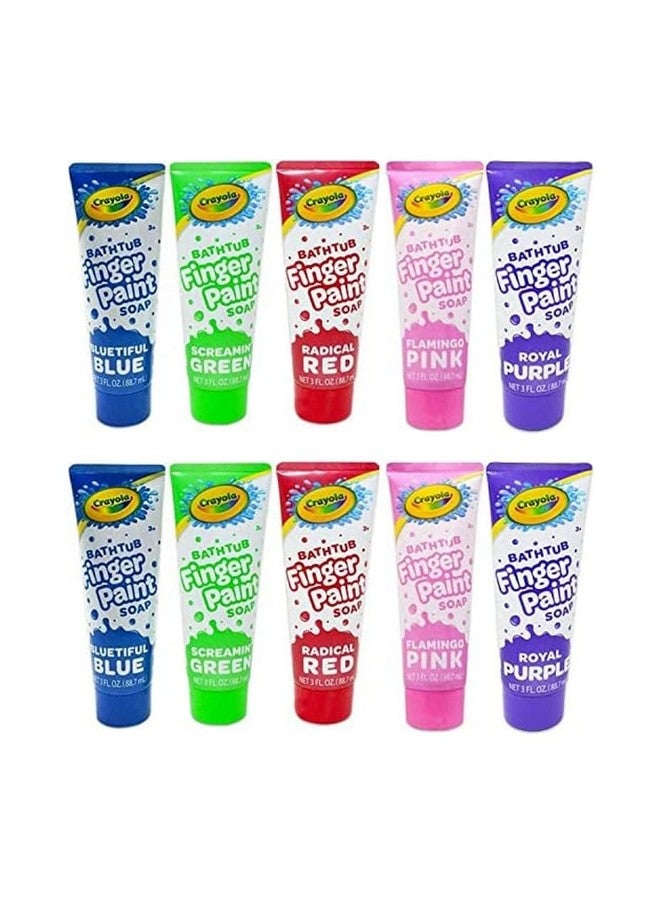 Crayola Taste Beauty Bathtub Finger Paint Soap, Easy to Clean, Pack of Ten 3-Fluid-Ounce Bottles - Image 2