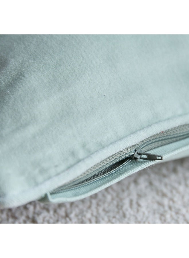 Home Box وسادة مخملية مزودة بحواف 45 × 45 سم - Image 4