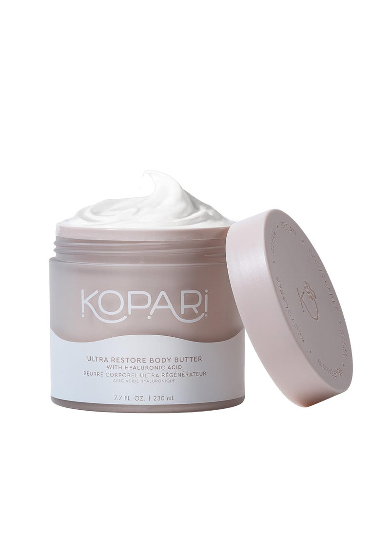 Kopari Kopari Ultra Restore Body Butter, Whipped Lightweight Formula, Hyaluronic Acid & Mango Seed Butter, Deep & Long-Lasting Moisture, Coconut 7.7 oz  - Image 1