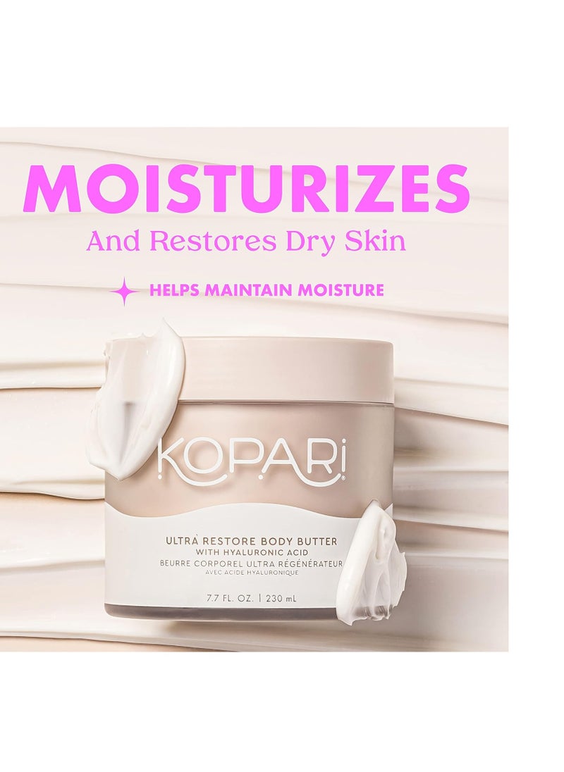 Kopari Kopari Ultra Restore Body Butter, Whipped Lightweight Formula, Hyaluronic Acid & Mango Seed Butter, Deep & Long-Lasting Moisture, Coconut 7.7 oz  - Image 2