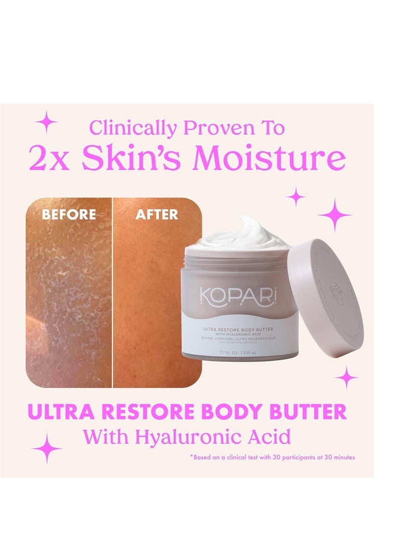 Kopari Kopari Ultra Restore Body Butter, Whipped Lightweight Formula, Hyaluronic Acid & Mango Seed Butter, Deep & Long-Lasting Moisture, Coconut 7.7 oz  - Image 3