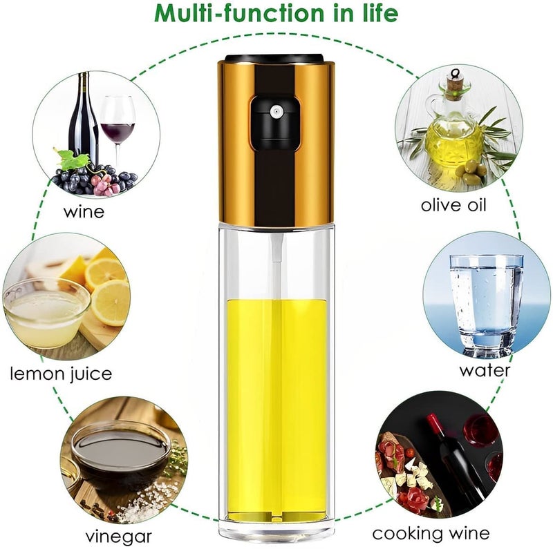 Jb Export Oil Sprayer for Cooking, 100ml Oil Spray Bottle Versatile Glass for Cooking, Baking, Roasting, Grilling with Silicone Oli Brush and Spatula - Image 4