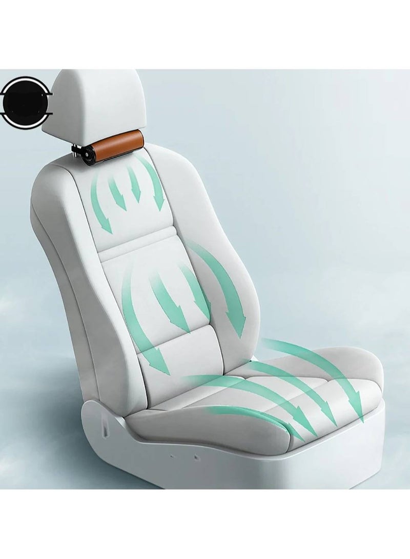 AROAQ Car Interior Rear Headrest Fan USB Plug Car Seat Low Noise Creative Low Power Seat Back Wind Fan Summer Car Cooling Fan - Image 1