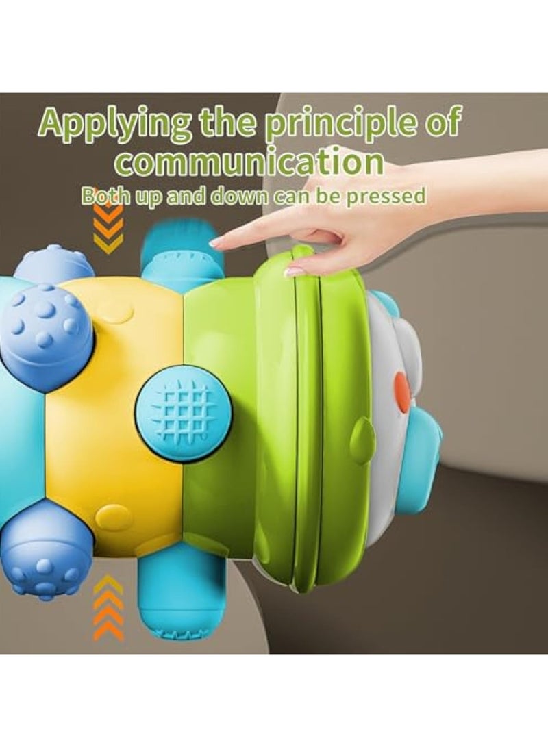 Whimsy Montessori Caterpillar Toy for Toddlers, Baby Sensory Toy Crawling Exercise Grip Training Toy for Club Office Tools Kids Baby Birthday Gifts  for 6+ Months (Green) - Image 4