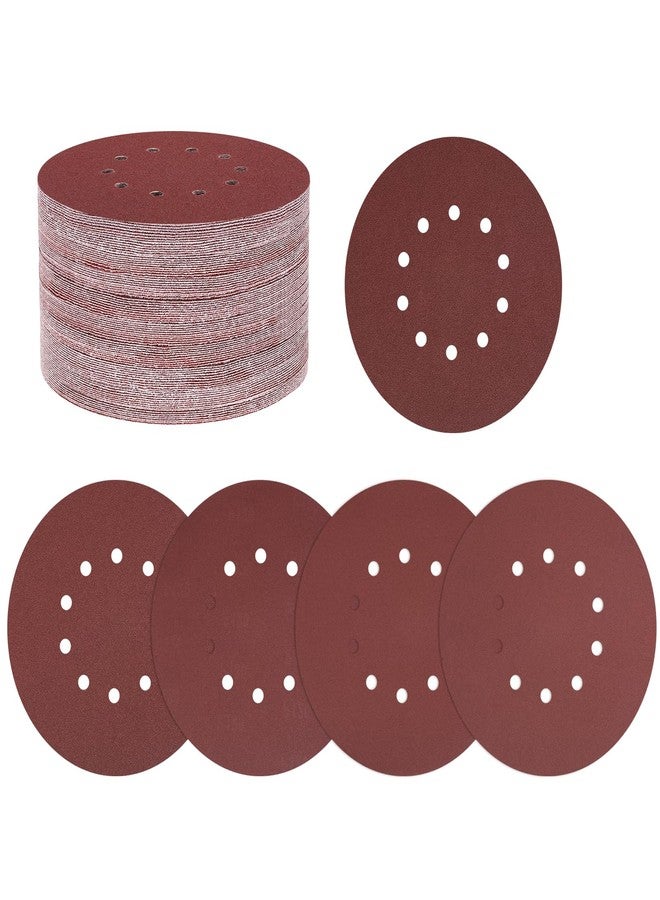 Kozelo 50 Pack Sanding Disc Kit 9 Inch 60/80/120/150/240 Grit 10 Hole Hook and Loop Orbital Sandpaper for Drywall Sander Wood Metal - Image 1