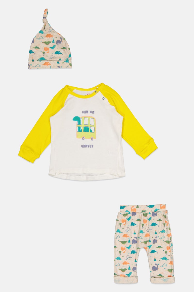 Hamleys طقم سويت شيرت وبنطلون مع قبعة للأطفال الأولاد 3 قطع، متعدد الألوان - Image 1