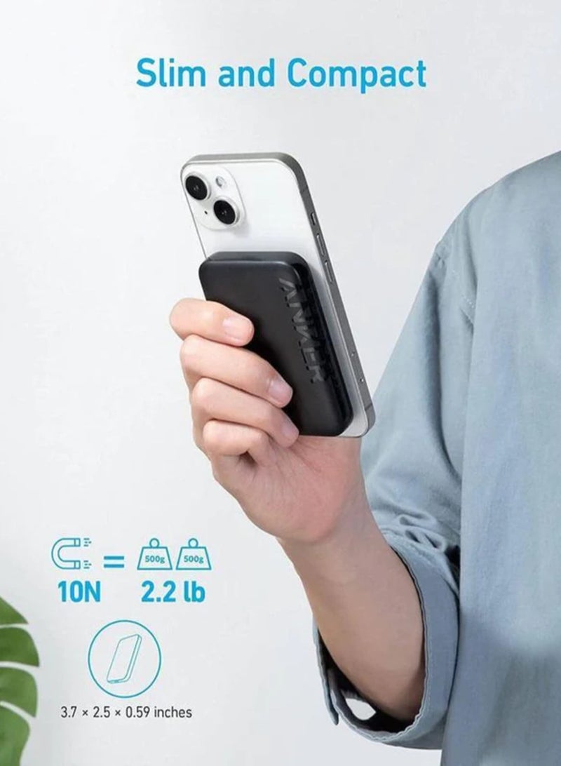 Anker 321 MagGo Battery PowerCore 5000mAh Power Bank A1616H11 Black - Image 2