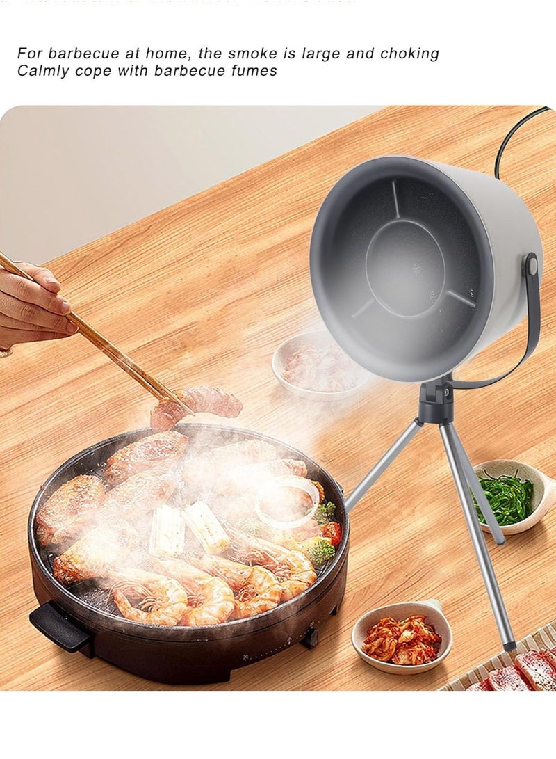 ET-LIFE Range Hood with 4 Filters, USB Exhaust Fan, Desktop Range Hood for Home and Outdoor G07 Grey - Image 2