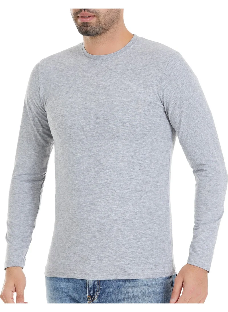 Yıldız Çamaşır Star Underwear Star Long Sleeve Zero Collar Lycra Men's Bodysuit 85