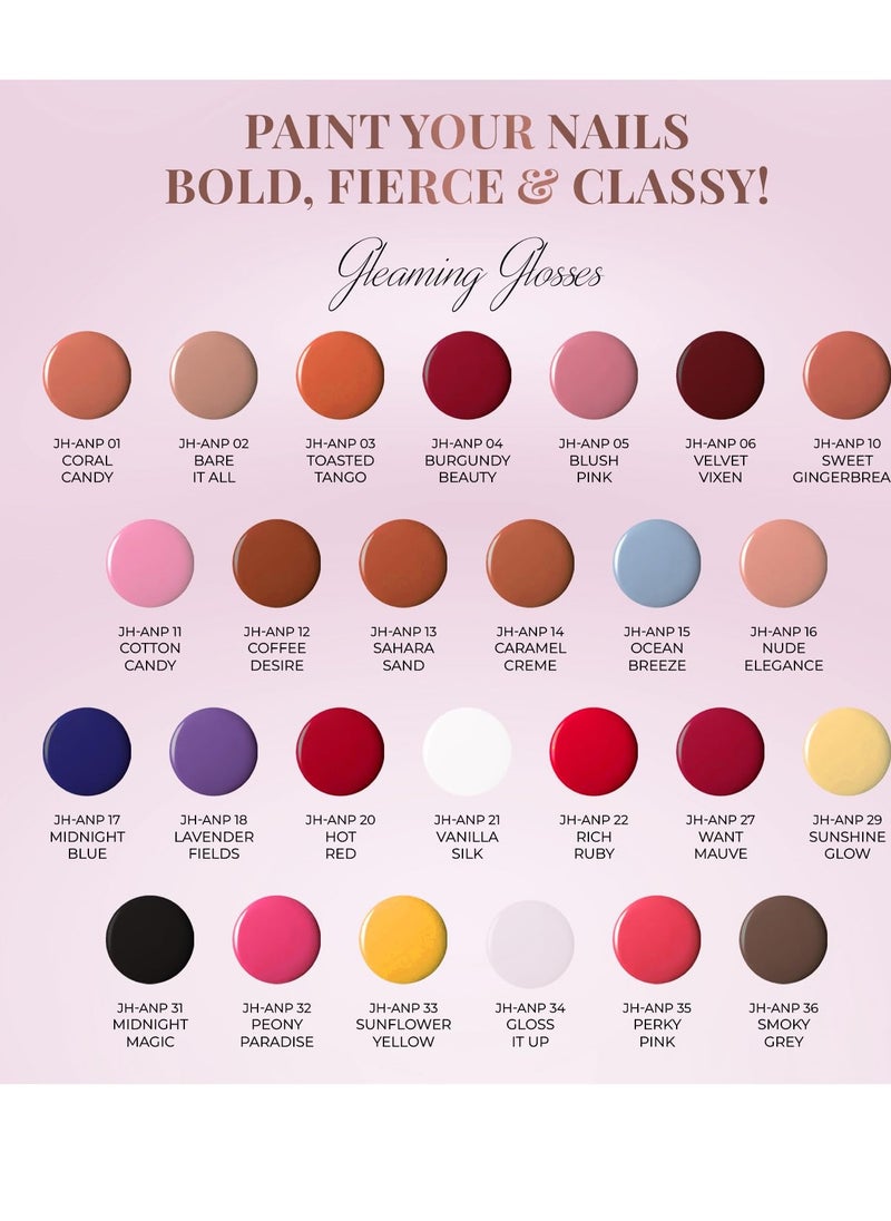 Just Herbs Just Herbs Nail Polish 12 COLOUR Rich Ruby  - Image 2