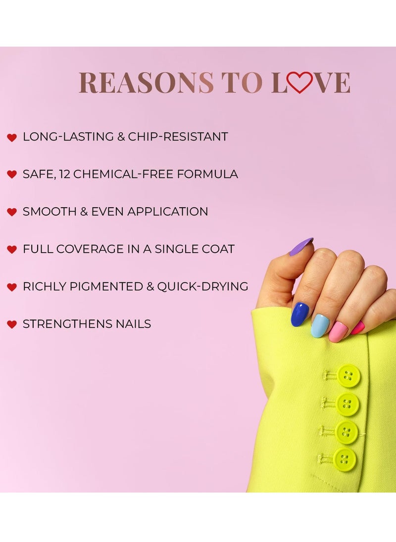 Just Herbs Just Herbs Nail Polish 12 COLOUR Rich Ruby  - Image 4