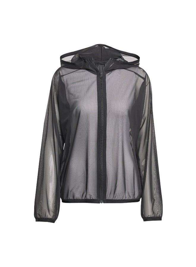 Adidas W All Szn Sh Fz Black Training Track Tops For Women XS - Image 1