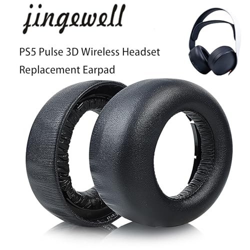 jingewell وسائد أذن بديلة لسماعات سوني بلاي ستيشن 5 بلس 3D PS5 اللاسلكية، وسائد الأذن، قطع غيار الإصلاح - Image 2