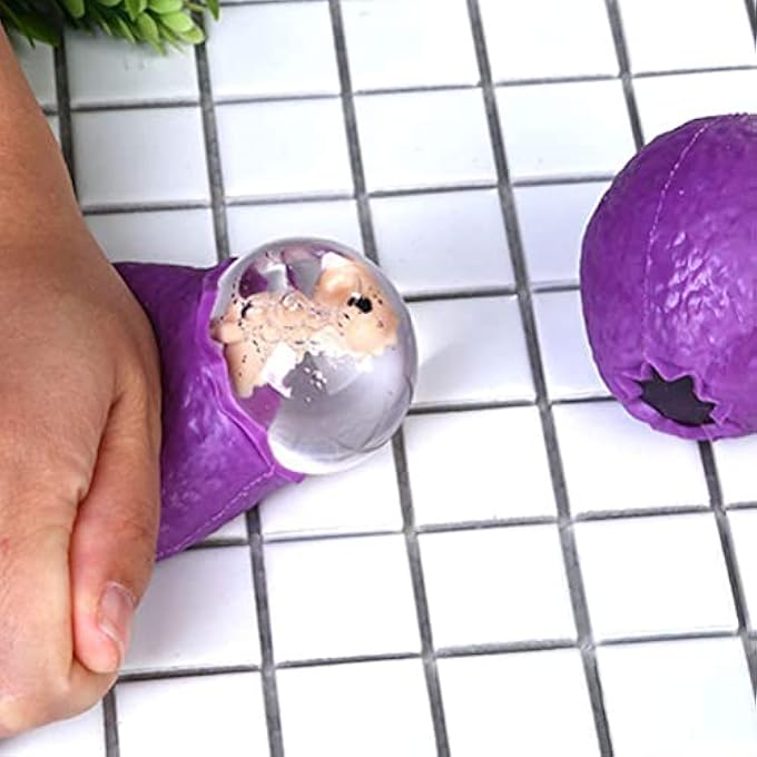 MAKINGTEC 4pcs Dinosaur Eggs Stress Balls for Kids & Adults (Purple, White, Brown, Yellow) - Image 3