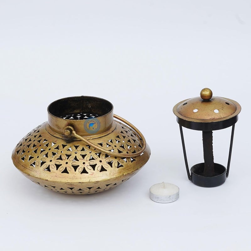 Craftasia Metal Tealight Candle Holder Mini DegchiDhuni Tea Light Candle Stand Holders Home Decoration Items for HomeOffice - Image 4