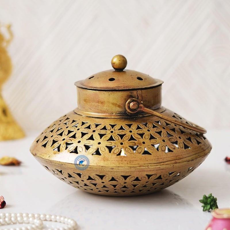 Craftasia Metal Tealight Candle Holder Mini DegchiDhuni Tea Light Candle Stand Holders Home Decoration Items for HomeOffice - Image 1