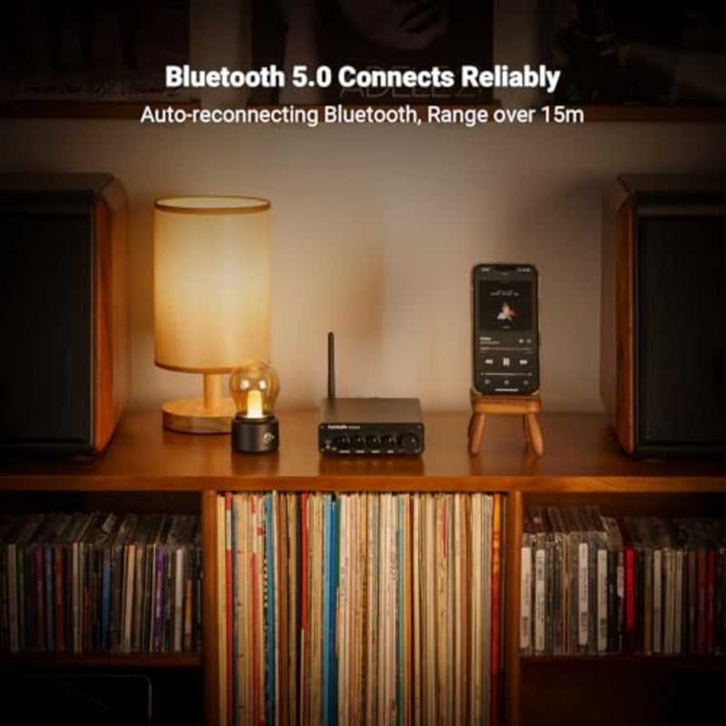 Fosi Audio BT30D Pro Mini Hi-FI Bluetooth Amplifier with TPA3255, 165W x2+350W 2.1CH Subwoofer Amplifier for Outdoor Shelf Speakers, Subwoofers - Image 3
