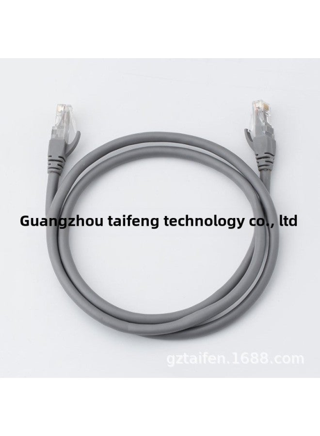 Feinier Network Cable Gigabit Network Jumper Computer Home Broadband Router Twisted Pair Mechanism Finished Class 6 Network Cable-Color:Copper-clad Aluminum Gray Category 6 Network Cable-Line Length:1.5m