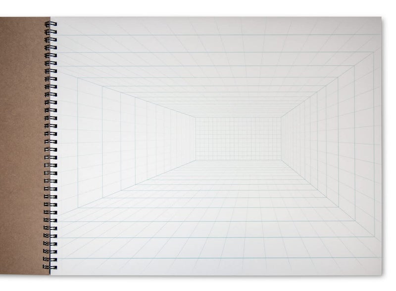 Koala Tools - 40-Sheet Sketch Pad for 1-Point Perspective Drawing, Spiral Bound Gridded Graph Paper for Interior Room Design, Industrial, Architectural and 3D Design, 11 x 14 inches - Image 2