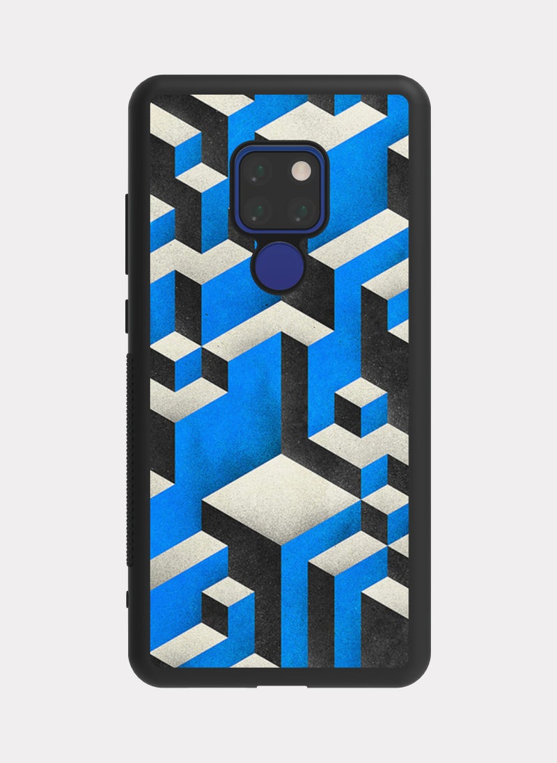 بكسلات كفر هواوي ميت 20 نمط تجريدي هندسي رمادي - Image 1