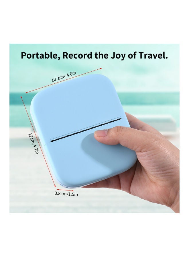 NIBEMINENT X1 BT Mini Pocket Printer Blue  - Image 4