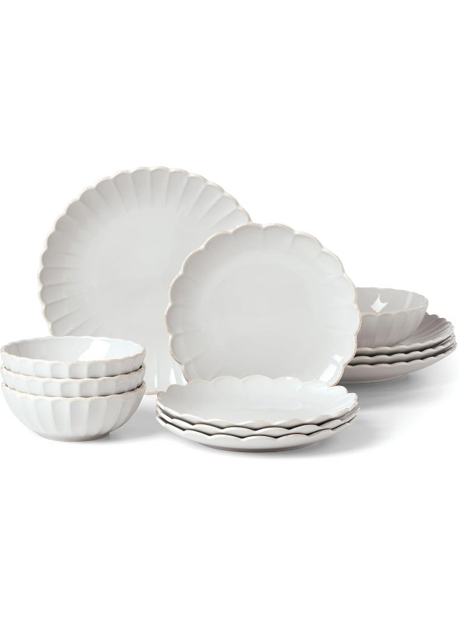 LENOX طقم أدوات المائدة لينكس فرنسي بيرل 12 قطعة 1770 LB أبيض - Image 1