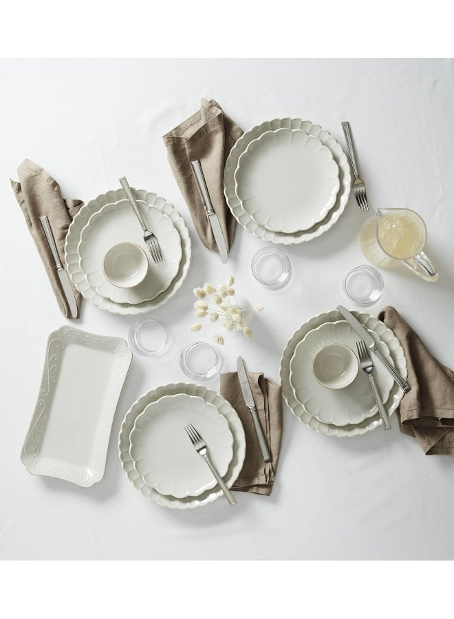 LENOX طقم أدوات المائدة لينكس فرنسي بيرل 12 قطعة 1770 LB أبيض - Image 4