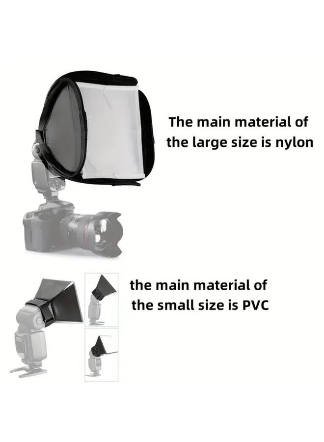 2PCS Foldable Softbox Kit Large And Small Portable Studio Light Diffuser - Image 2