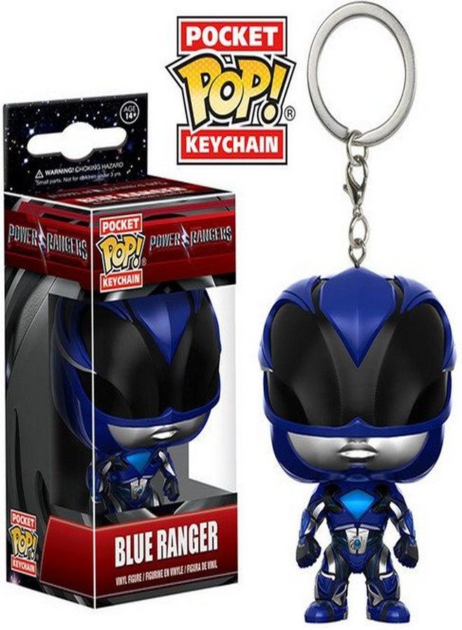 POP Funko Pop Keychain: Power Rangers Blue Ranger Toy Figure,Multi - Image 3