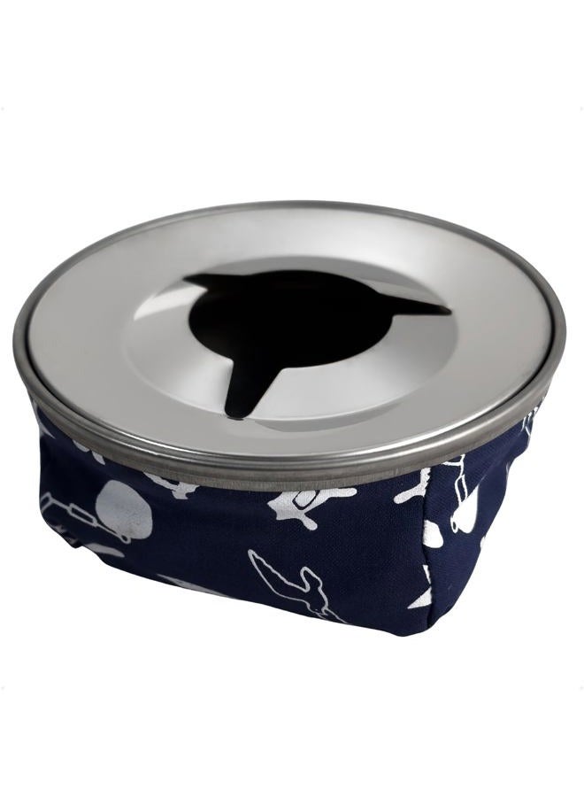 Five Oceans Beanbag Ashtrays, Blue & Red Blue Ashtray Blue 101 - Image 1
