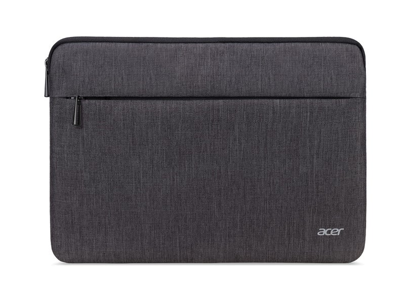 Acer Protective Laptop Sleeve | Up to 15.6" Notebook | Easy Access Outside Zipper Pocket for Adapters, Mouse or Dongle | Gray - Image 1