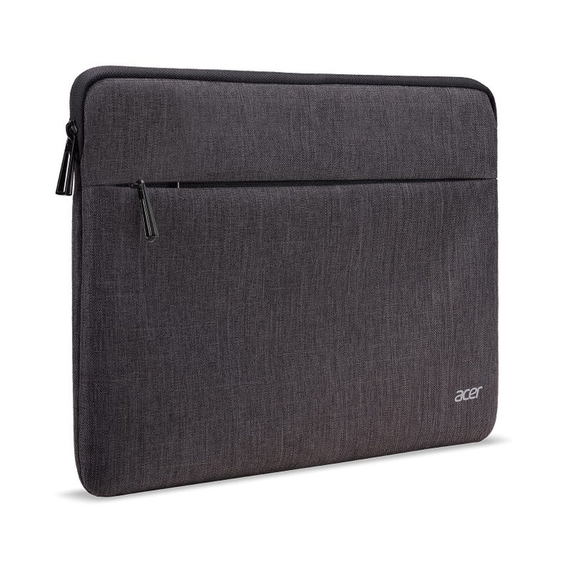 Acer Protective Laptop Sleeve | Up to 15.6" Notebook | Easy Access Outside Zipper Pocket for Adapters, Mouse or Dongle | Gray - Image 4