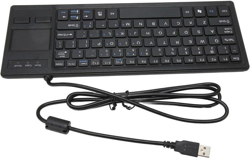 مواد خالية من العيب لوحة مفاتيح CCYLEZ تعمل باللمس، فائقة النحافة، سلكية، مدمجة، للاستخدام الصناعي مع وظيفة محور USB للتصنيع والعمال مناسب للاستخدام الداخلي والخارجي - Image 5