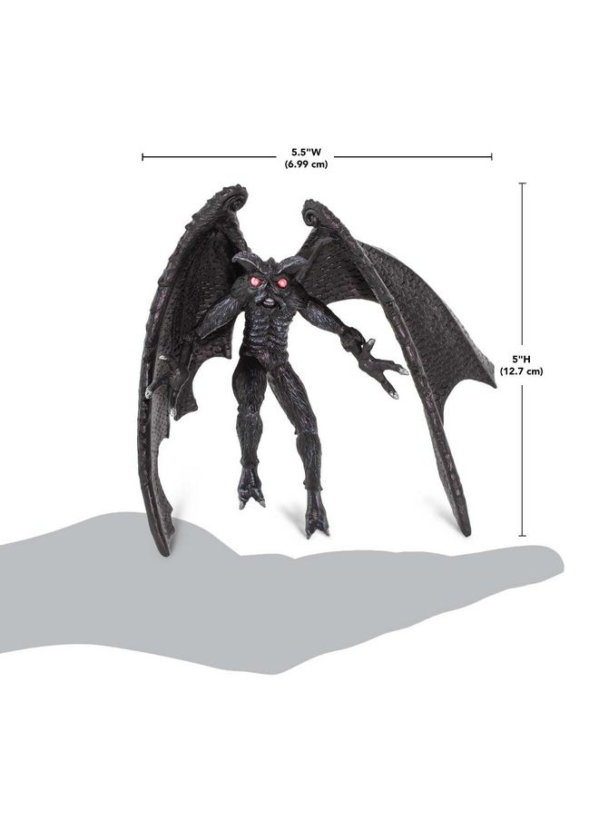 سافاري ذ.م.م مجسم Mothman - نموذج بلاستيكي مفصل مقاس 5 بوصات - لعبة تعليمية ممتعة عن المخلوقات الأسطورية للأولاد والبنات والأطفال من سن 3 سنوات فما فوق  - Image 3
