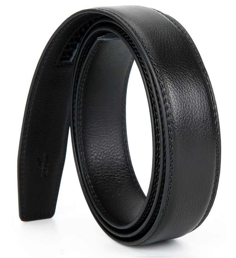 Nelbons ratchet belt strap for men 30mm 1 1/8" wide fit 35mm automatic buckle, replacement belt without buckle - Image 1
