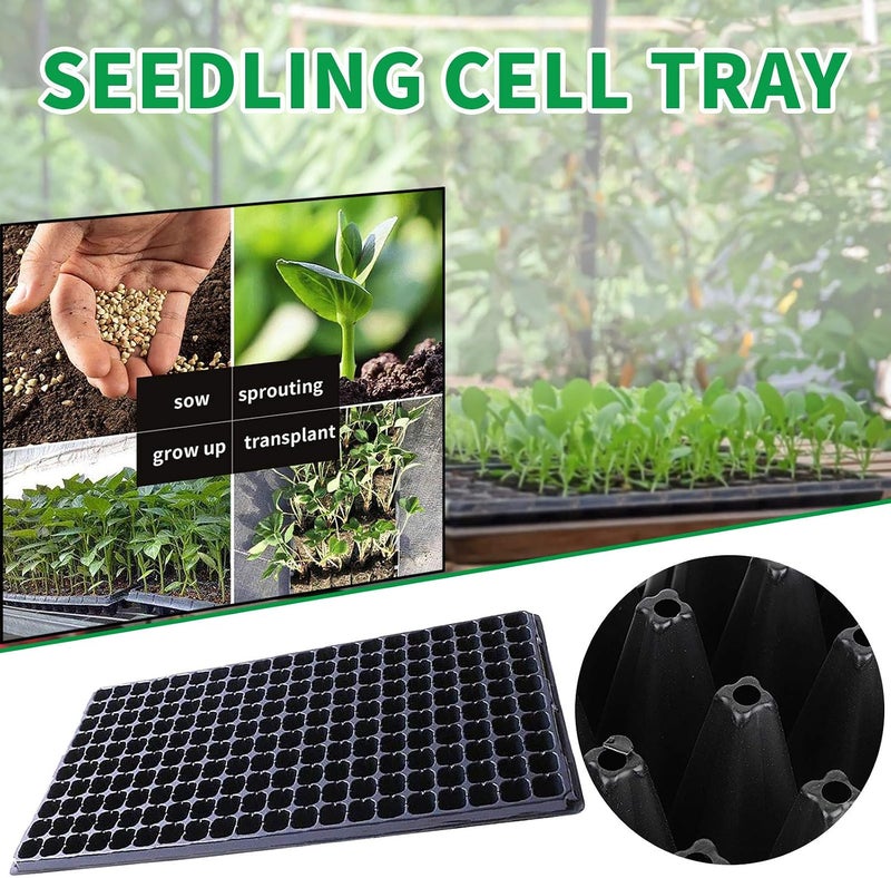 Meridian 200-Cell Seed Starter Germination Tray - Heavy-Duty Nursery Flat CT - Image 2