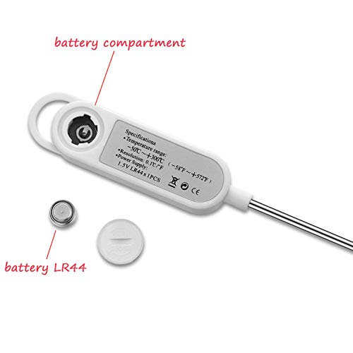 NANGOALA Digital Meat Food Thermometer for Cooking Kitchen BBQ, Probe Instant Read Thermometer with Long Probe for Candy Candle Milk Yogurt Deep Fry Roast Baking Temperature - Image 4
