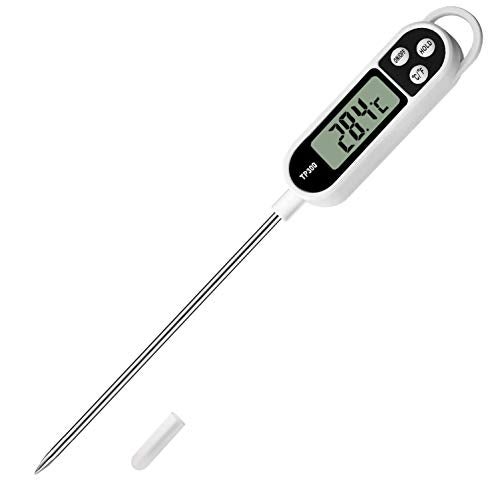 NANGOALA Digital Meat Food Thermometer for Cooking Kitchen BBQ, Probe Instant Read Thermometer with Long Probe for Candy Candle Milk Yogurt Deep Fry Roast Baking Temperature - Image 1