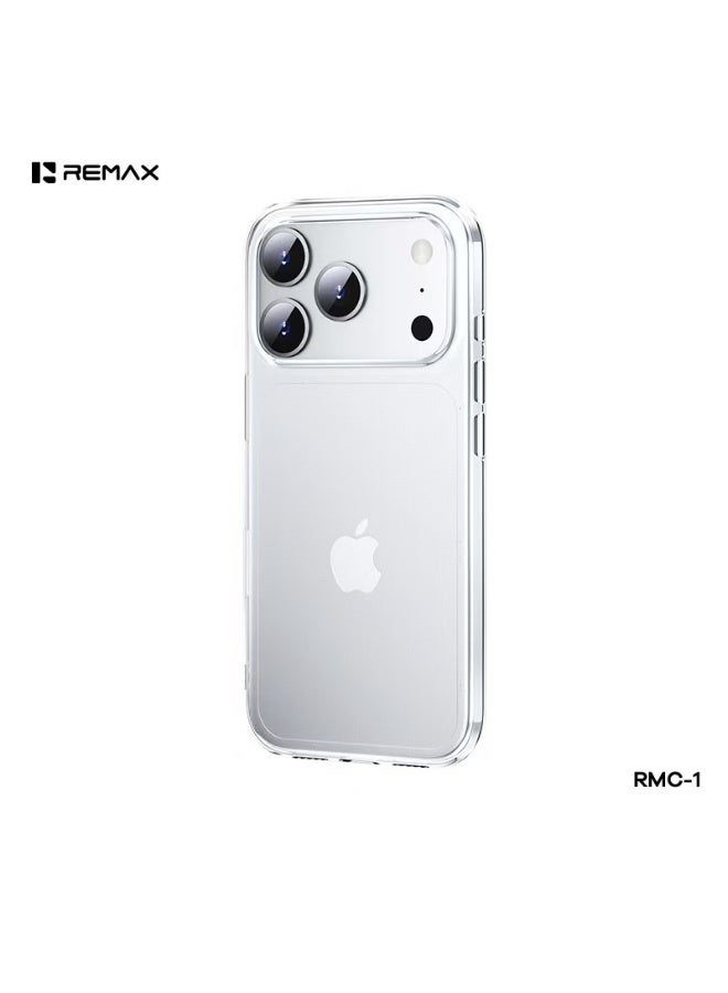 ريماكس غطاء شفاف لهاتف iPhone 17 Pro، حماية كاملة من مادة TPU المرنة، غطاء نحيف متوافق مع الشحن اللاسلكي مع الحفاظ على الإحساس الأصلي للهاتف - Image 5